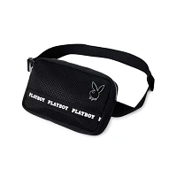Black Playboy Jersey Mesh Sling Bag