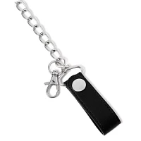 Black Playboy Bunny Trifold Chain Wallet