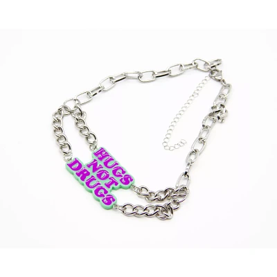 Hugs Not Drugs Choker Necklace - Danny Duncan