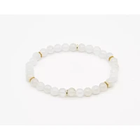 Moonstone Semi-Precious Stone Beaded Bracelet
