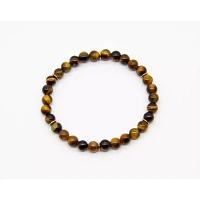 Tiger's Eye Semi-Precious Stone Beaded Bracelet