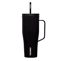 Matte Black Cup with Straw - 30 oz.