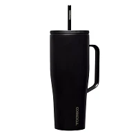 Matte Black Cup with Straw - 30 oz.