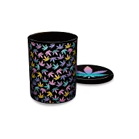 Pastel Weed Leaf Stash Jar - 11 oz.