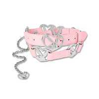 Pink Playboy Heart Chain Belt