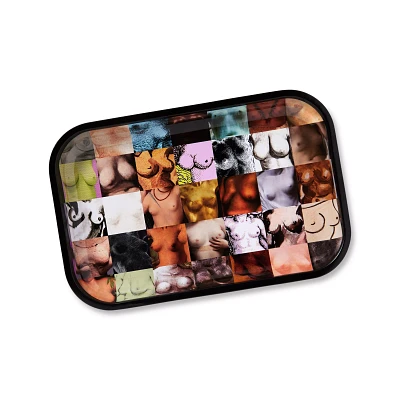 Boobs Collage Print Tray