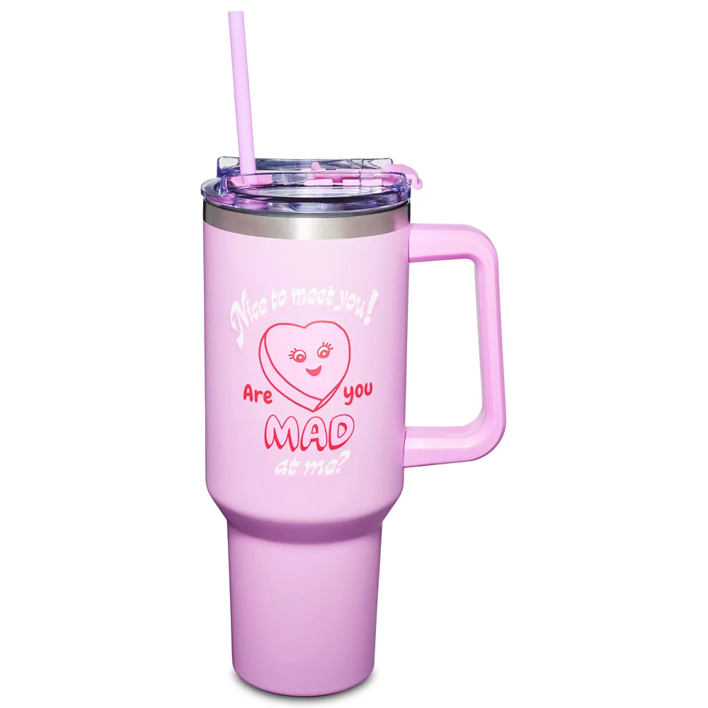 Are You Mad at Me Travel Tumbler with Straw - 40 oz.