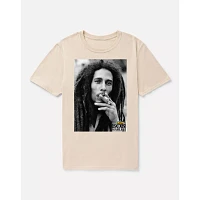 Beige Bob Marley Smoke T Shirt