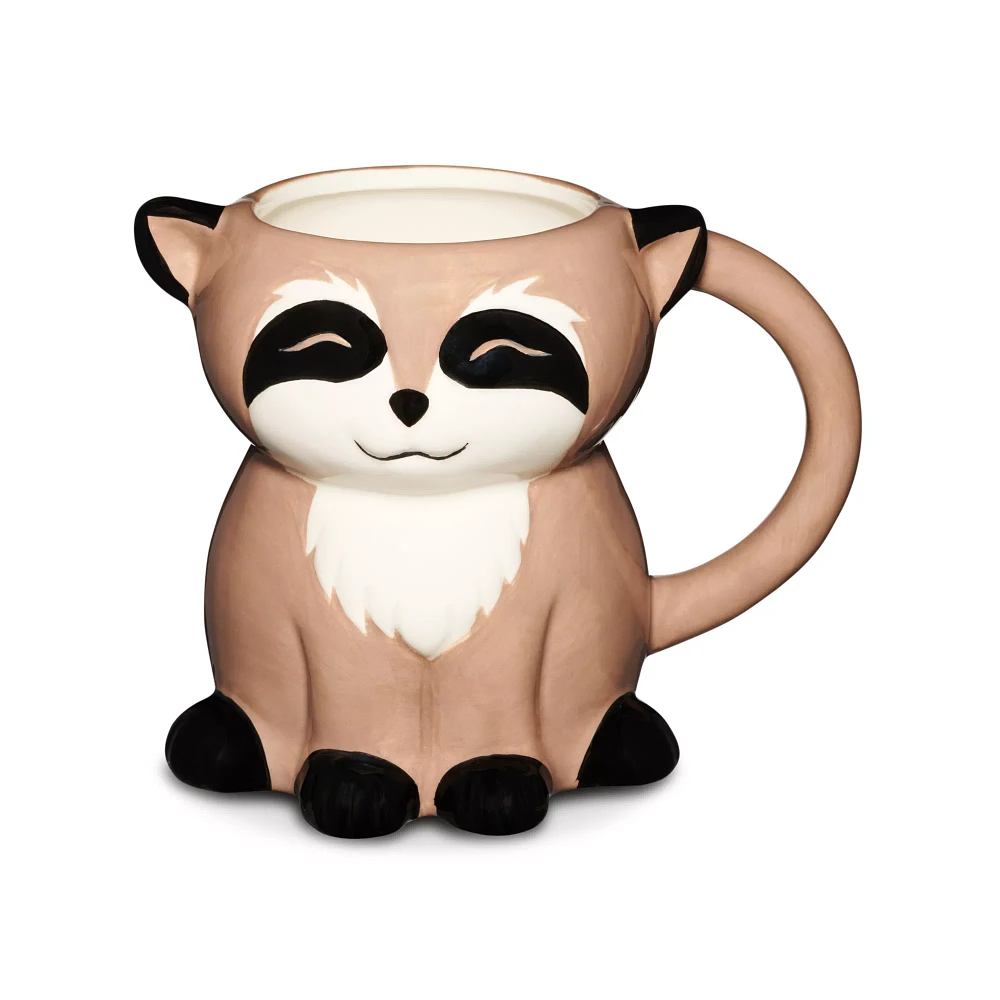 Raccoon Molded Coffee Mug - 16 oz.