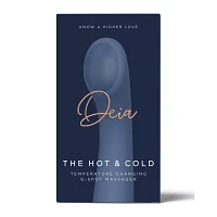 10-Function Hot and Cold Temperature Changing Rechargeable Waterproof G-Spot Massager - 8.5 Inch