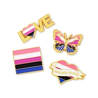 Multi-Pack Genderfluid Pride Pins - 4 Pack