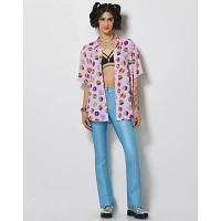 LGBTQIA Pride Flowered Button Down Shirt