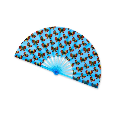 Blue Butterfly Fan