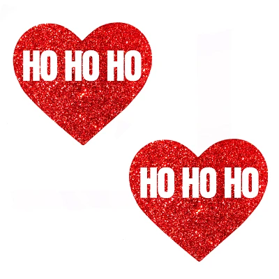 Ho Ho Ho Heart Nipple Pasties