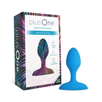 plusOne Vibrating Plug Blue
