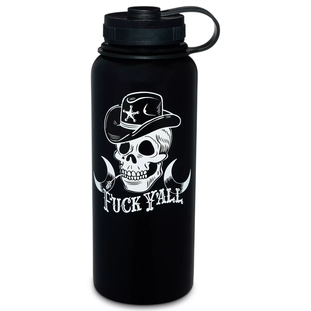 F Yall Skeleton Cowboy Water Bottle - 32 oz.
