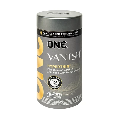 Vanish Hyperthin Lubricated Condoms - 12 Pack