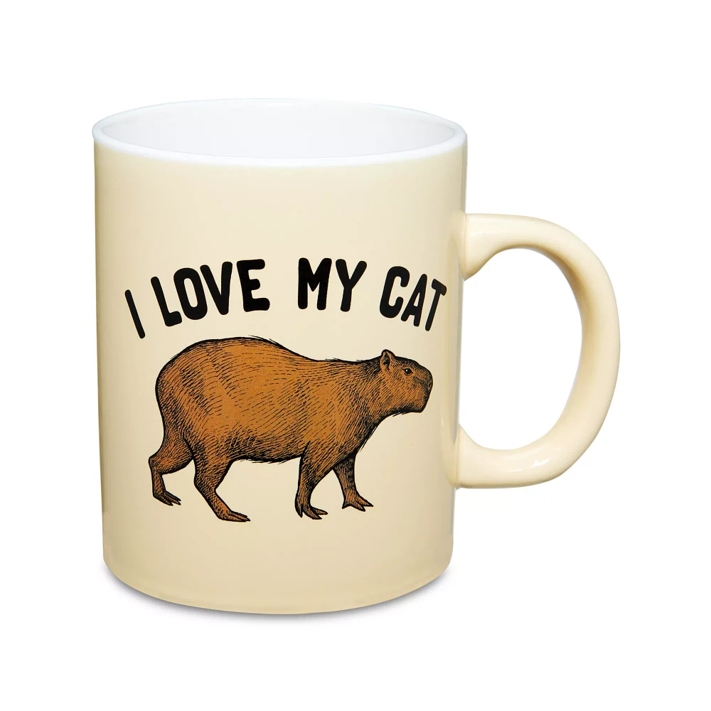 I Love My Cat Capybara Coffee Mug - 20 oz.