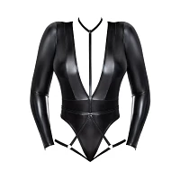 Long Sleeve Black Harness Bodysuit