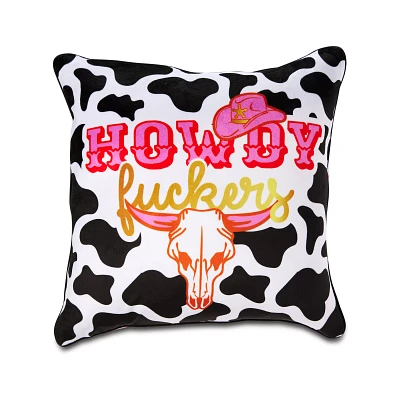 Howdy Fuckers Square Pillow