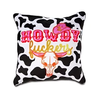 Howdy Fuckers Square Pillow