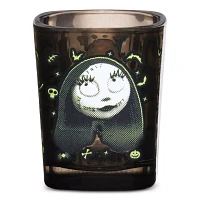 Jack Skellington Sally and Zero Polka Dot Face Square Mini Glass 1.5 oz. - The Nightmare Before Christmas