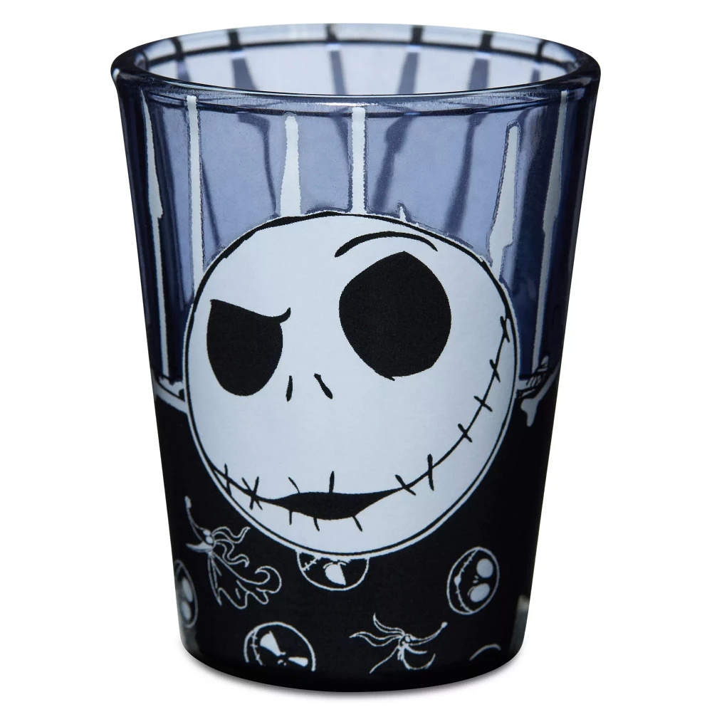 Jack Skellington Bone Border Mini Glass 1.5 oz. - The Nightmare Before Christmas