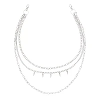 3 Row Spiked Wallet Chain