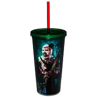 Art the Clown Holding Weapon Cup with Straw 20 oz. - Terrifier
