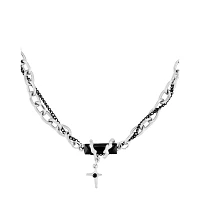 Thick Chain Cross Necklace