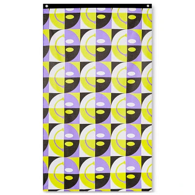 Nonbinary Pride Smiley Face Flag