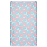 Trans Pride Smiley Face Flag