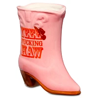 Yee Fucking Haw Molded Cowgirl Boot Shot Glass - 20 oz.