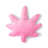 Pink Weed Leaf Pillow