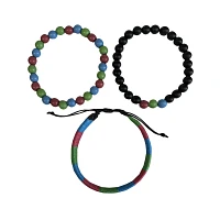 Multi-Pack Polysexual Pride Bracelets - 3 Pack