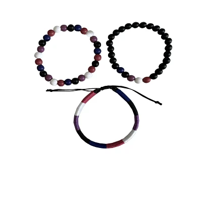 Multi-Pack Genderfluid Pride Bracelets - 3 Pack