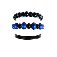 Multi-Pack Black and Beaded Bracelets