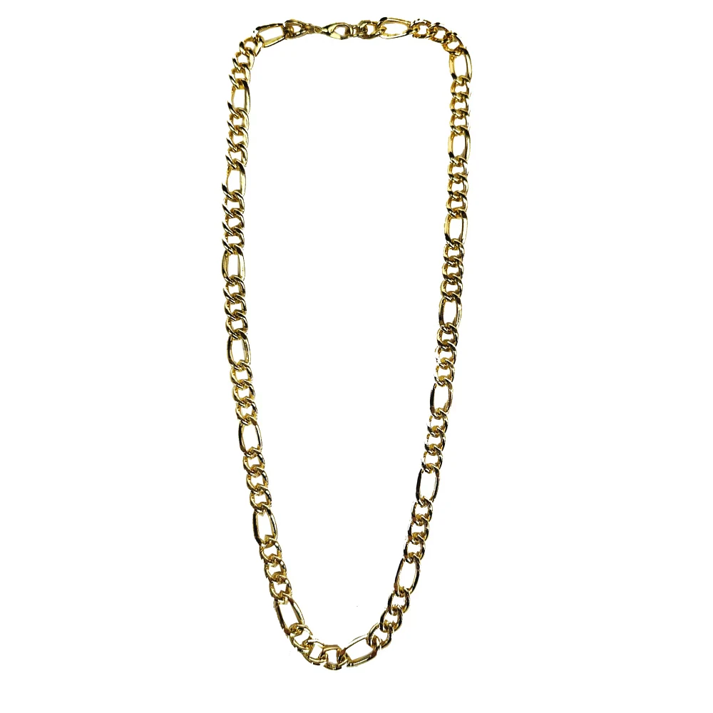 Goldtone Figaro Chain Necklace