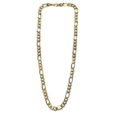 Goldtone Figaro Chain Necklace