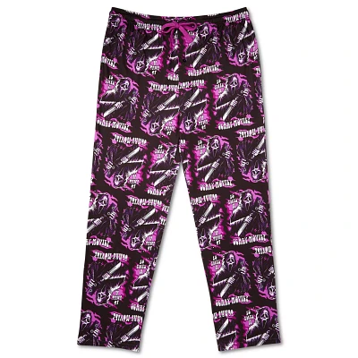 Pink Ghost Face Flaming Lounge Pants