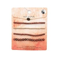 Multi-Pack Jasper Beaded Bracelets - 5 Pack