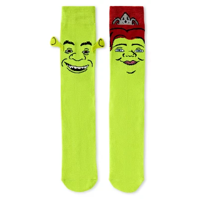 3D Shrek and Fiona Crew Socks