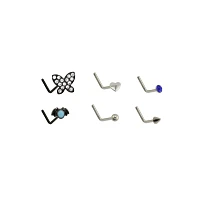 Multi-Pack G23 Titanium Butterfly L-Bend Pins 6 Pack - 22 Gauge