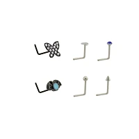 Multi-Pack G23 Titanium Butterfly L-Bend Pins 6 Pack - 22 Gauge