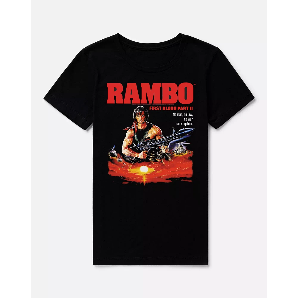 Rambo No Man Law T Shirt