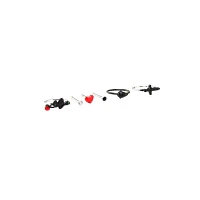 Multi-Pack CZ Snake Heart Bone Nose Rings and Hoop Nose Rings 6 Pack - 20 Gauge