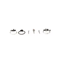 Multi-Pack CZ Snake Heart Bone Nose Rings and Hoop Nose Rings 6 Pack - 20 Gauge