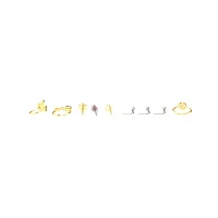 Multi-Pack CZ Flower and Strawberry Mixed Nose Rings 9 Pack - 20 Gauge