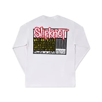 White Slipknot Barcode Long Sleeve T Shirt