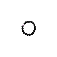 Black and Purple Swirl Long Distance Beaded Bracelets - 2 Pack